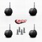 Service Caster 2'' Floor Safe Black Hooded Twin Wheel Caster Grip Neck Stem , 4PK SCC-GN02S50D-NYU-FB-4 - alternate 2
